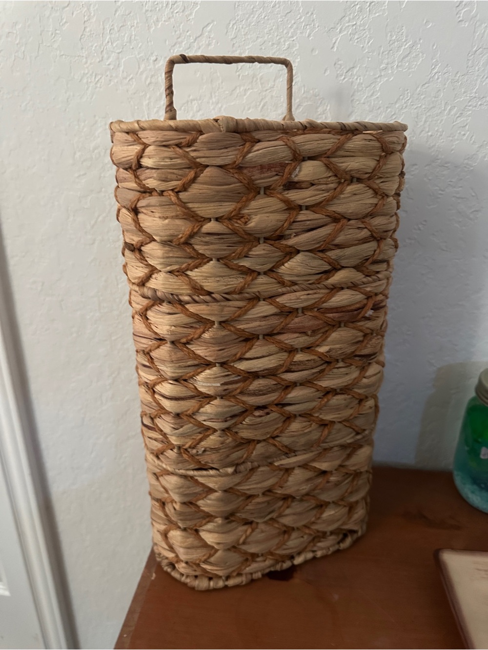 Hobby Lobby Natural Brown Woven Seagrass Basket with Handle